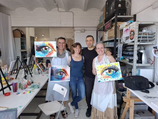 talleres de pintura y dibujo para grupos y dibujantes en Barcelona